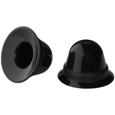 665 Super Silicone Mustat Imukupit Nänneille ja Kotelo - Black