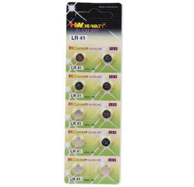 AllBlack Alkali Nappiparistot LR41 x10
