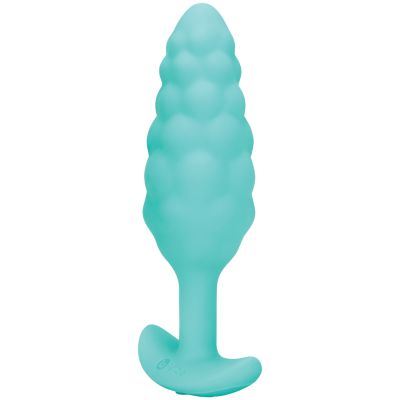 B-Vibe Bump Teksturoitu Värisevä Anustappi - Sininen - 44,99 €