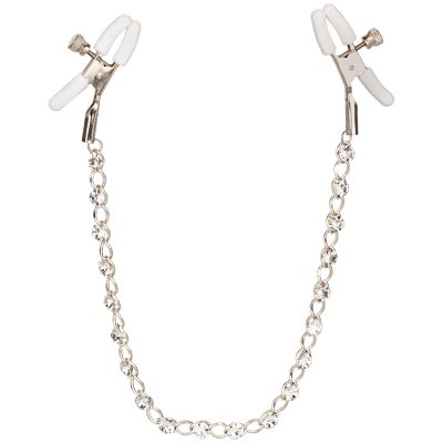 CalExotics Crystal Chain Nänninipistimet Ketjulla - Silver