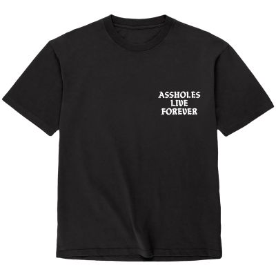 Doc Johnson Assholes Live Forever T-paita - Black - L