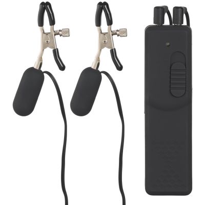 Fetish Fantasy Nänninipistimet Vibraattorilla - Black