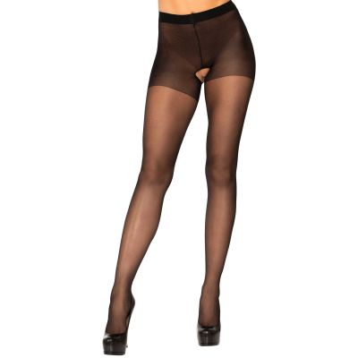 Leg Avenue Sheer Haarattomat Sukkahousut - Black - One Size