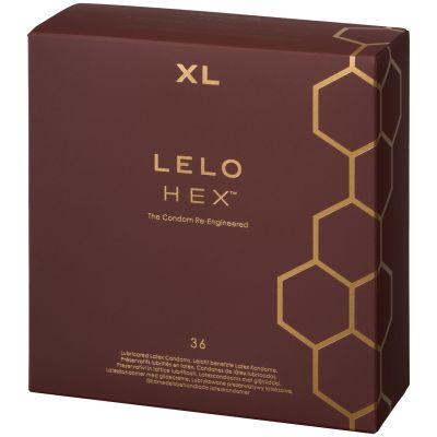 LELO Hex Respect XL Kondomit 36 kpl - Clear
