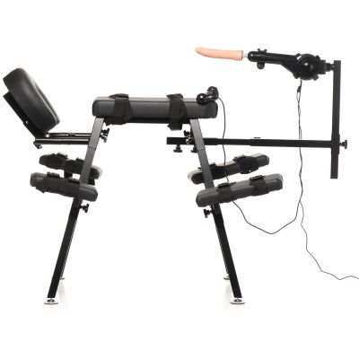 Master Series Obedience Seksipenkki Seksikoneella - Black