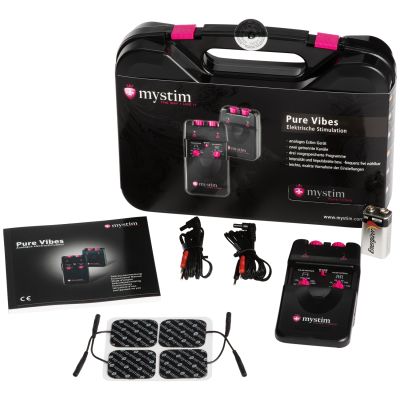 Mystim Pure Vibes Analoginen Sähköseksisetti - Black