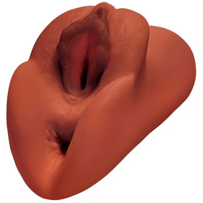 PDX Plus Perfect Pussy Double Stroker - Brown