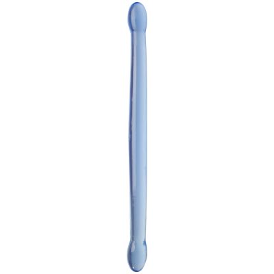 Realrock Crystal Clear Double Dildo 42 cm - Blue
