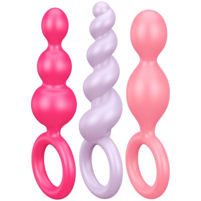 Satisfyer Booty Call Värikäs Anustappisetti - Mixed colours