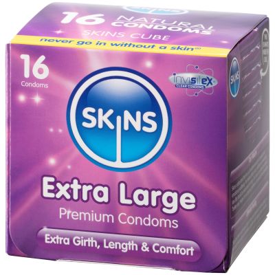 Skins Extra Large Kondomit 16 kpl - Clear