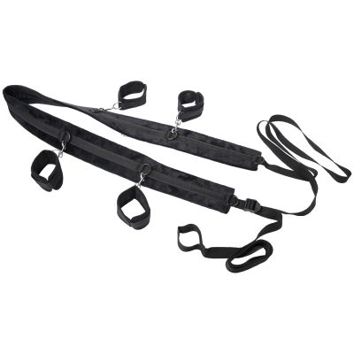 Sportsheets No Matter Where Bondage Restraint System Sidontasetti - Black